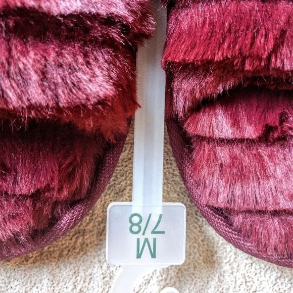 Stars Above Women Slippers Night Burgundy Sz 7/8 - Picture 4 of 6